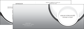 modele depliant 2 volets  4 pages  web design gris fond gris rond MLIG78966