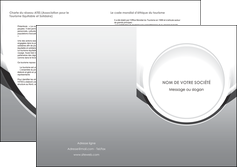 personnaliser maquette depliant 2 volets  4 pages  web design gris fond gris rond MLIG78990