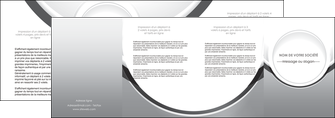 realiser depliant 4 volets  8 pages  web design gris fond gris rond MLIG78992