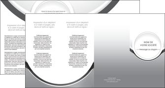 realiser depliant 4 volets  8 pages  web design gris fond gris rond MLIG78996
