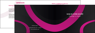 faire modele a imprimer depliant 2 volets  4 pages  web design noir fond noir violet MLIG79026