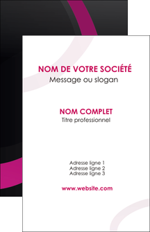 cree carte de visite web design noir fond noir violet MLIG79032