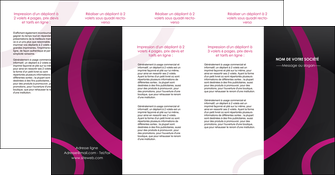 imprimerie depliant 4 volets  8 pages  web design noir fond noir violet MLIG79050