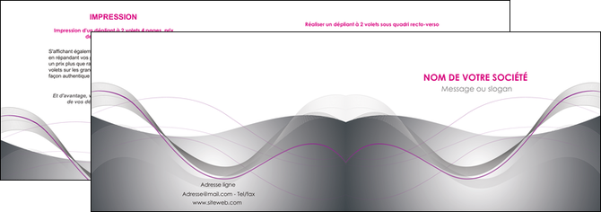 exemple depliant 2 volets  4 pages  web design gris fond gris texture MIDBE79186