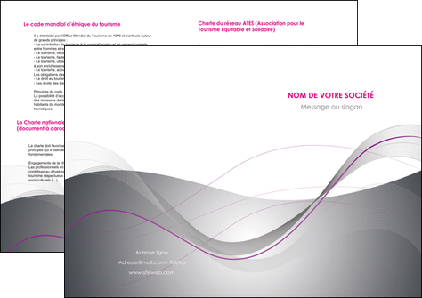 personnaliser modele de depliant 2 volets  4 pages  web design gris fond gris texture MIDBE79210