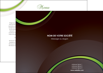 exemple set de table web design noir fond noir vert MID79222