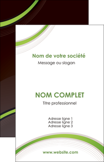cree carte de visite web design noir fond noir vert MID79232
