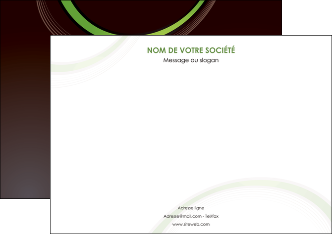 modele affiche web design noir fond noir vert MID79240