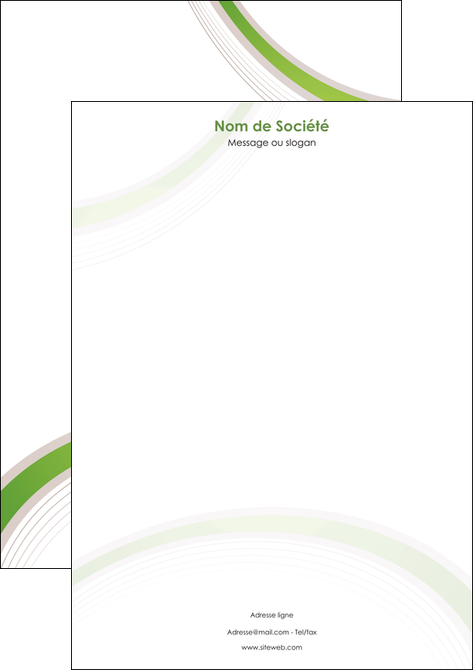 impression tete de lettre web design noir fond noir vert MID79254