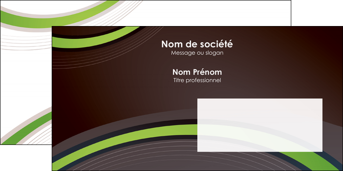imprimer enveloppe web design noir fond noir vert MID79260