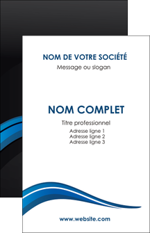 personnaliser maquette carte de visite web design bleu couleurs froides gris MLIGBE79556