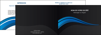 imprimer depliant 2 volets  4 pages  web design bleu couleurs froides gris MLIGBE79562