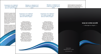 modele depliant 4 volets  8 pages  web design bleu couleurs froides gris MLIGBE79592