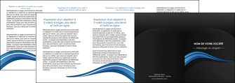 modele depliant 4 volets  8 pages  web design bleu couleurs froides gris MLIGBE79594