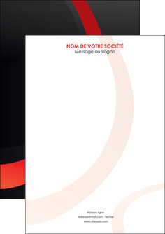 maquette en ligne a personnaliser flyers web design rouge rond abstrait MIF79690