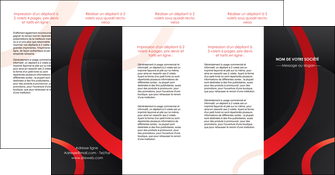 imprimer depliant 4 volets  8 pages  web design rouge rond abstrait MIF79698
