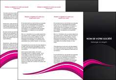 cree depliant 3 volets  6 pages  web design violet fond violet arriere plan MLIGBE80324