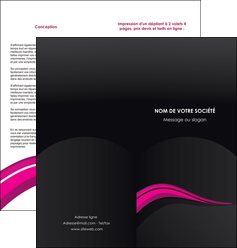 exemple depliant 2 volets  4 pages  web design violet fond violet arriere plan MLIGBE80326