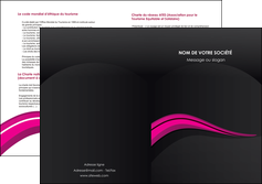 realiser depliant 2 volets  4 pages  web design violet fond violet arriere plan MLIGBE80338