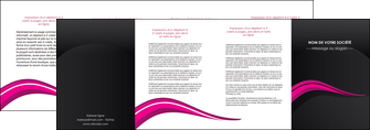 modele depliant 4 volets  8 pages  web design violet fond violet arriere plan MLIGBE80340