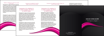 faire depliant 4 volets  8 pages  web design violet fond violet arriere plan MLIGBE80346