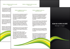 impression depliant 3 volets  6 pages  paysage vert gris nature MIFBE80376