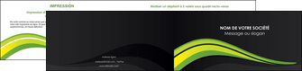 creer modele en ligne depliant 2 volets  4 pages  paysage vert gris nature MIFBE80386