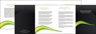 impression depliant 4 volets  8 pages  paysage vert gris nature MIFBE80392