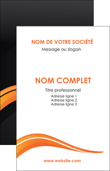 imprimerie carte de visite web design orange gris couleur froide MIF80412