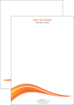personnaliser maquette tete de lettre web design orange gris couleur froide MIF80434