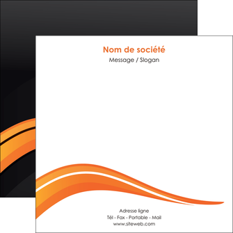 personnaliser modele de flyers web design orange gris couleur froide MIF80436