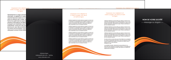 creation graphique en ligne depliant 4 volets  8 pages  web design orange gris couleur froide MIF80444