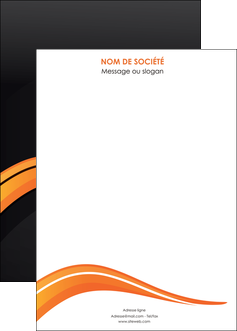 personnaliser modele de affiche web design orange gris couleur froide MIF80446