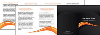 modele en ligne depliant 4 volets  8 pages  web design orange gris couleur froide MIF80450