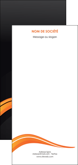 modele flyers web design orange gris couleur froide MIF80452