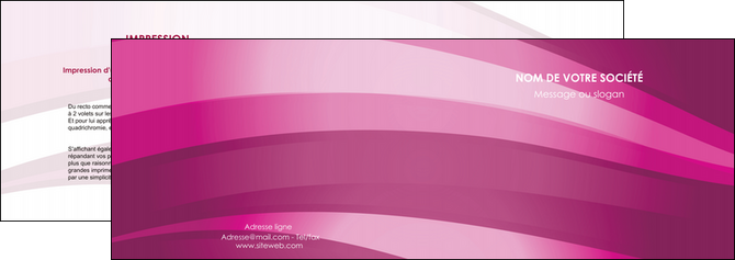creer modele en ligne depliant 2 volets  4 pages  web design rose rose fuschia couleur MID80522
