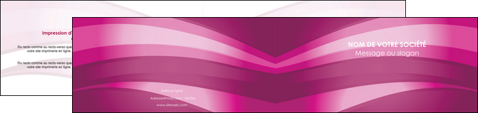 personnaliser maquette depliant 2 volets  4 pages  web design rose rose fuschia couleur MID80542