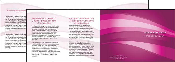 exemple depliant 4 volets  8 pages  web design rose rose fuschia couleur MID80554