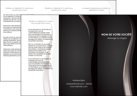 personnaliser maquette depliant 3 volets  6 pages  web design gris fond gris simple MFLUOO81150