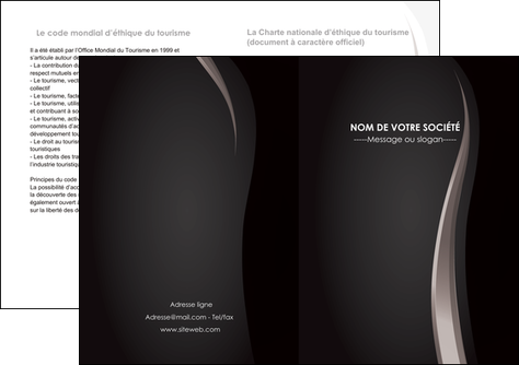 personnaliser maquette depliant 2 volets  4 pages  web design gris fond gris simple MFLUOO81164