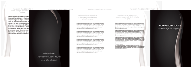 modele depliant 4 volets  8 pages  web design gris fond gris simple MFLUOO81188
