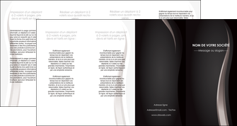 creer modele en ligne depliant 4 volets  8 pages  web design gris fond gris simple MFLUOO81192