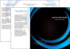 personnaliser maquette depliant 3 volets  6 pages  web design bleu couleurs froides abstrait MLGI81306
