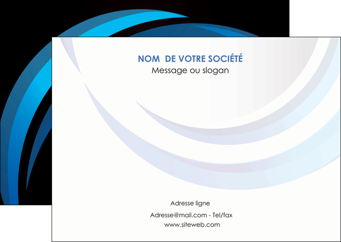 creation graphique en ligne flyers web design bleu couleurs froides abstrait MLGI81308