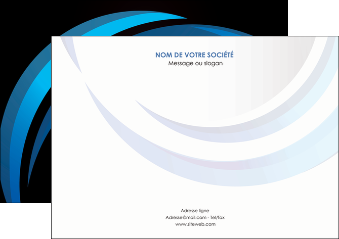 exemple flyers web design bleu couleurs froides abstrait MLGI81314