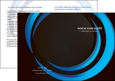 modele en ligne depliant 2 volets  4 pages  web design bleu couleurs froides abstrait MLGI81320