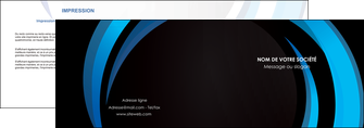 modele depliant 2 volets  4 pages  web design bleu couleurs froides abstrait MLGI81324