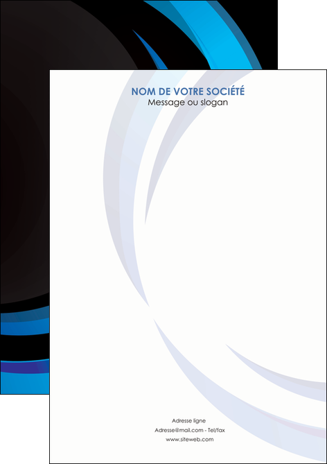 realiser flyers web design bleu couleurs froides abstrait MLGI81340
