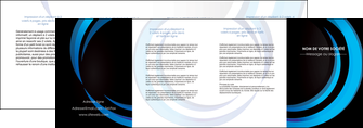 imprimer depliant 4 volets  8 pages  web design bleu couleurs froides abstrait MLGI81344