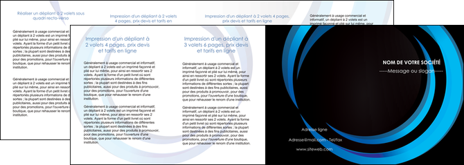 creation graphique en ligne depliant 4 volets  8 pages  web design bleu couleurs froides abstrait MLGI81350